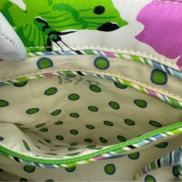 Vera Bradley Sateen Nicole Butterfly Floral Print Top Handle Satchel Handbag - Picture 9 of 15